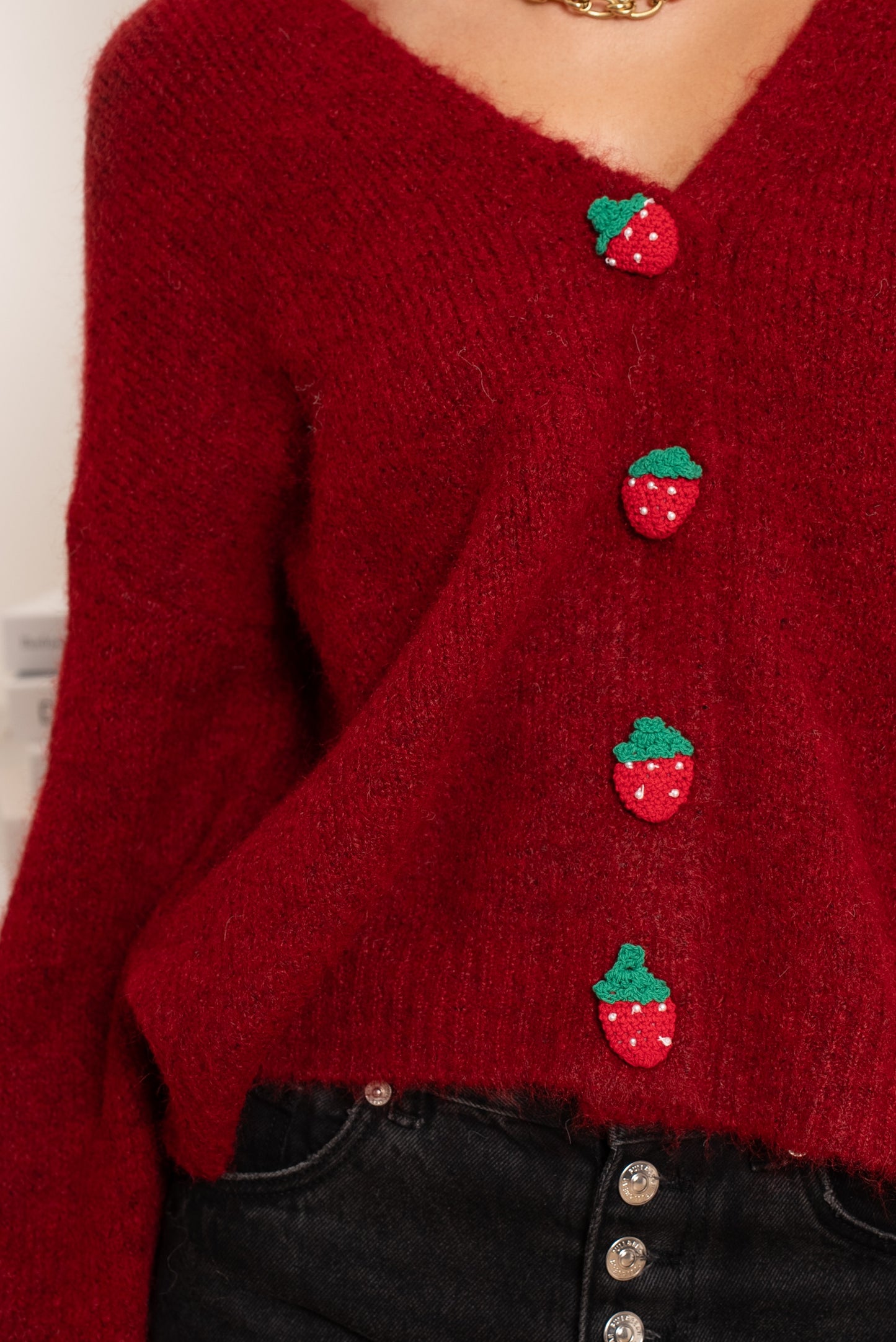 Cardigan Rouge strawberry