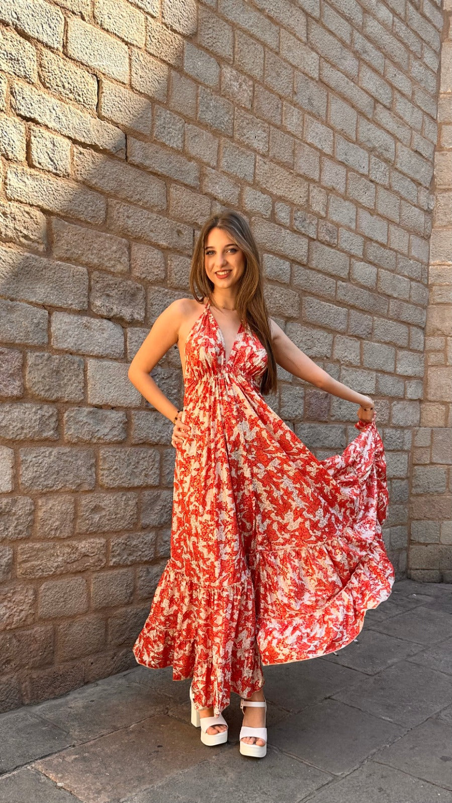 Vestido Boho Rosa