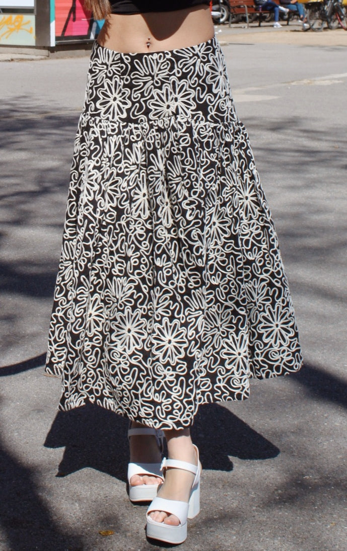 Falda Noir Stripes
