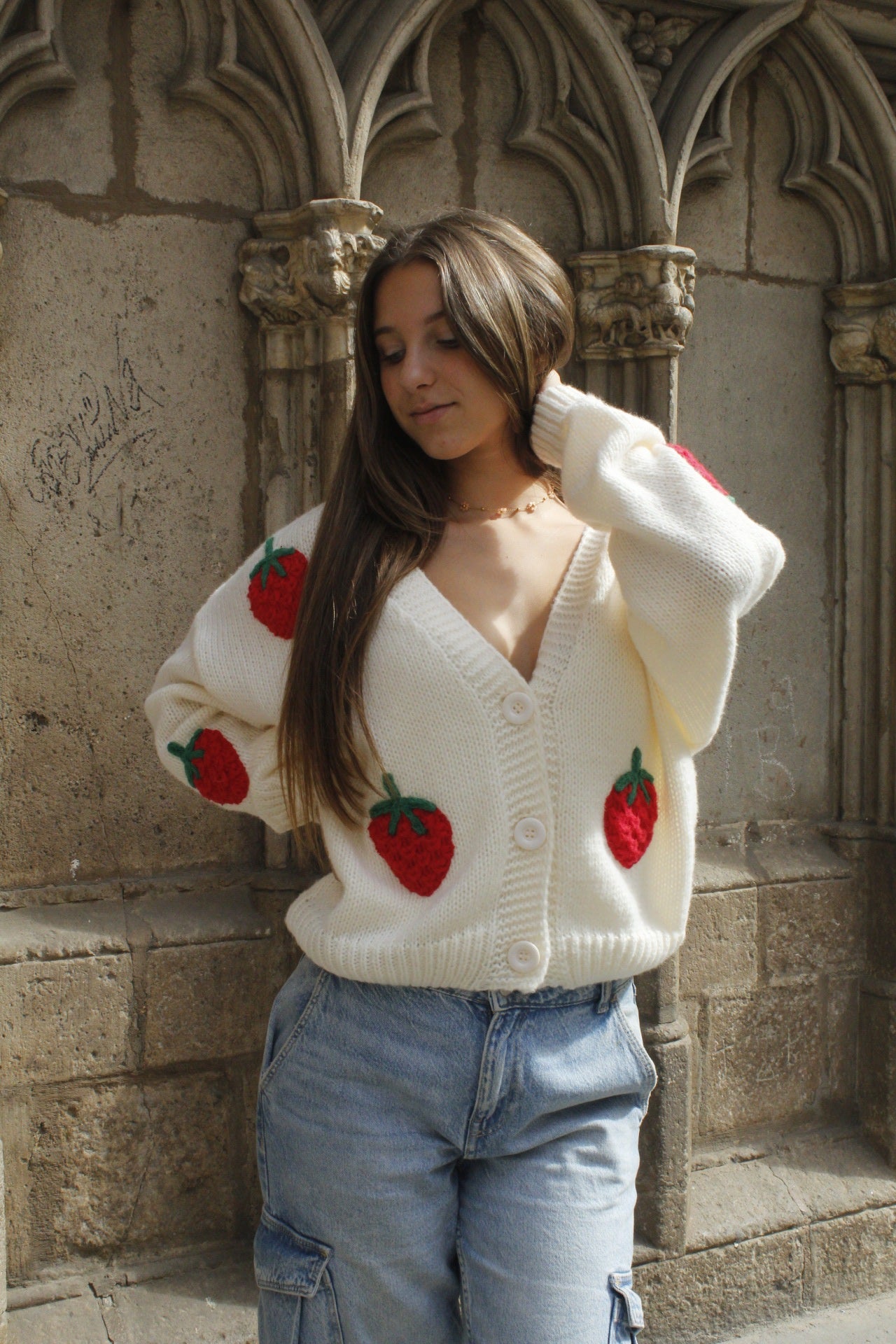 Cárdigan Fresas