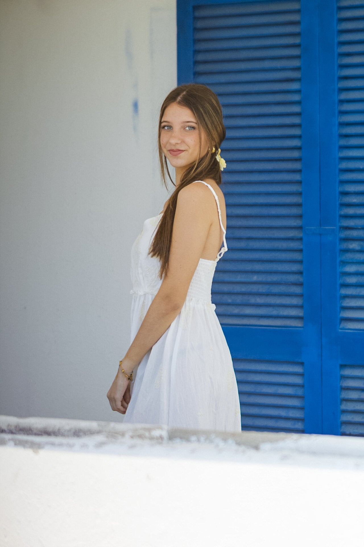 Vestido Blooming White