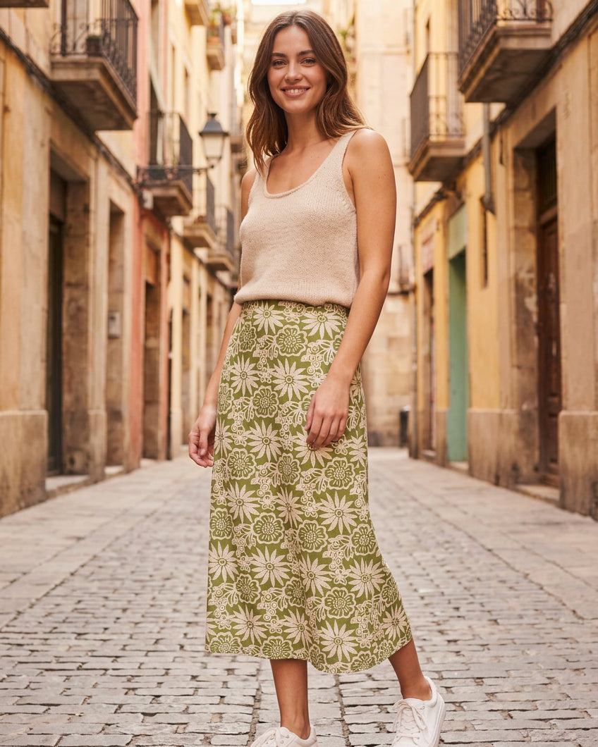 Falda Love Green