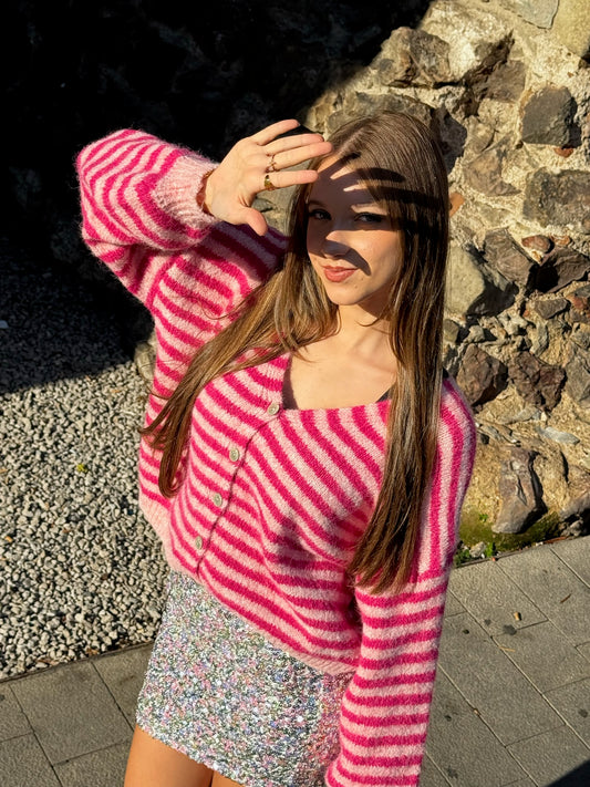 Jersey Rayas Fucsia