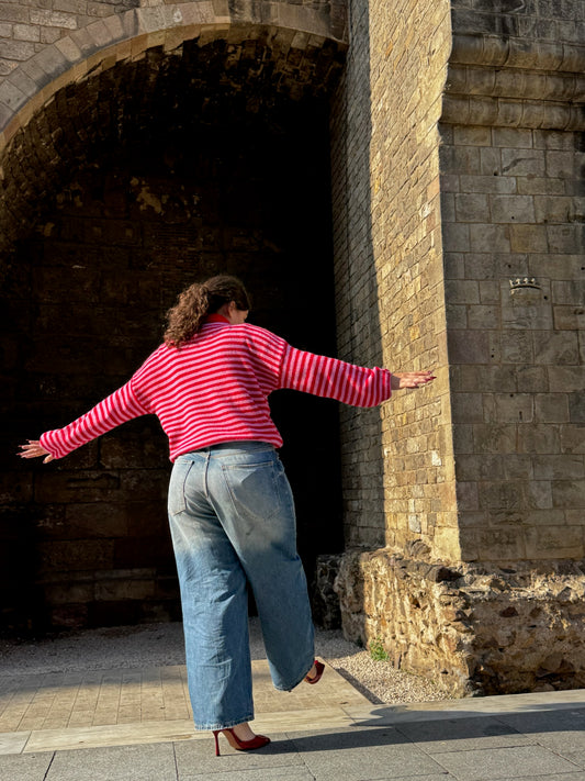 Jersey Rayas Fucsia