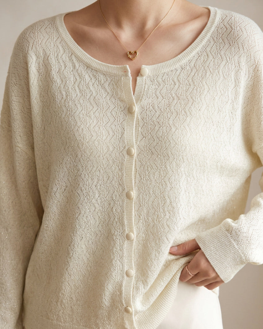 Jersey Beige Boton