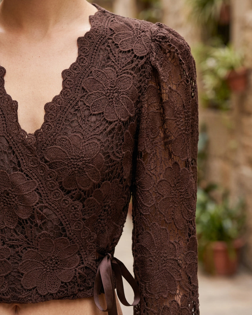 Blusa Encaje Brownie