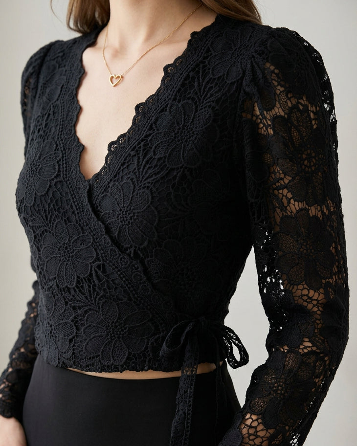 Blusa Encaje Black