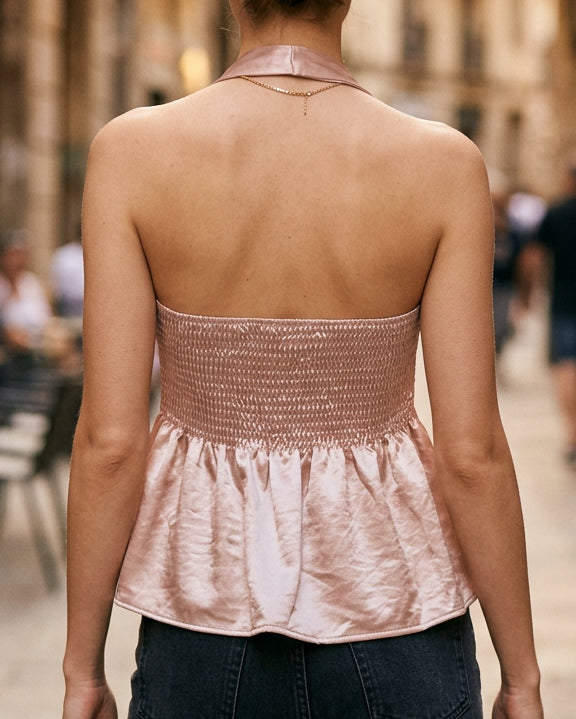 Blusa Saten Pinkie