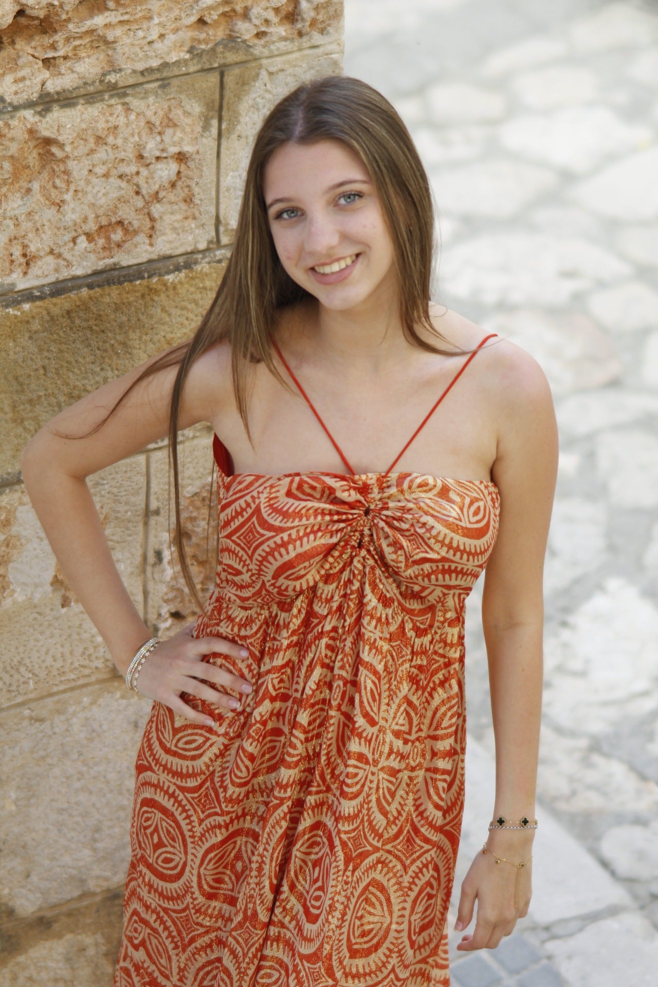 Vestido Orange Glow
