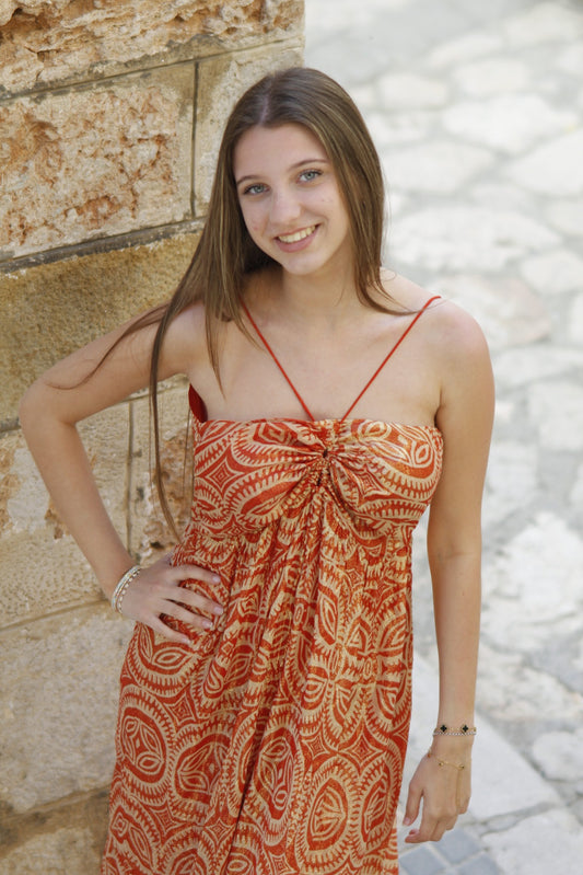 Vestido Orange Glow